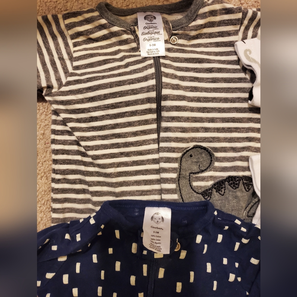 Baby Bodysuit and Pajama Set - Stripes and Prints - Picture 3 of 3